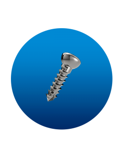 Tornillo Cortical 4.5 en Acero