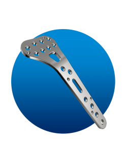 Placa de radio distal en Acero